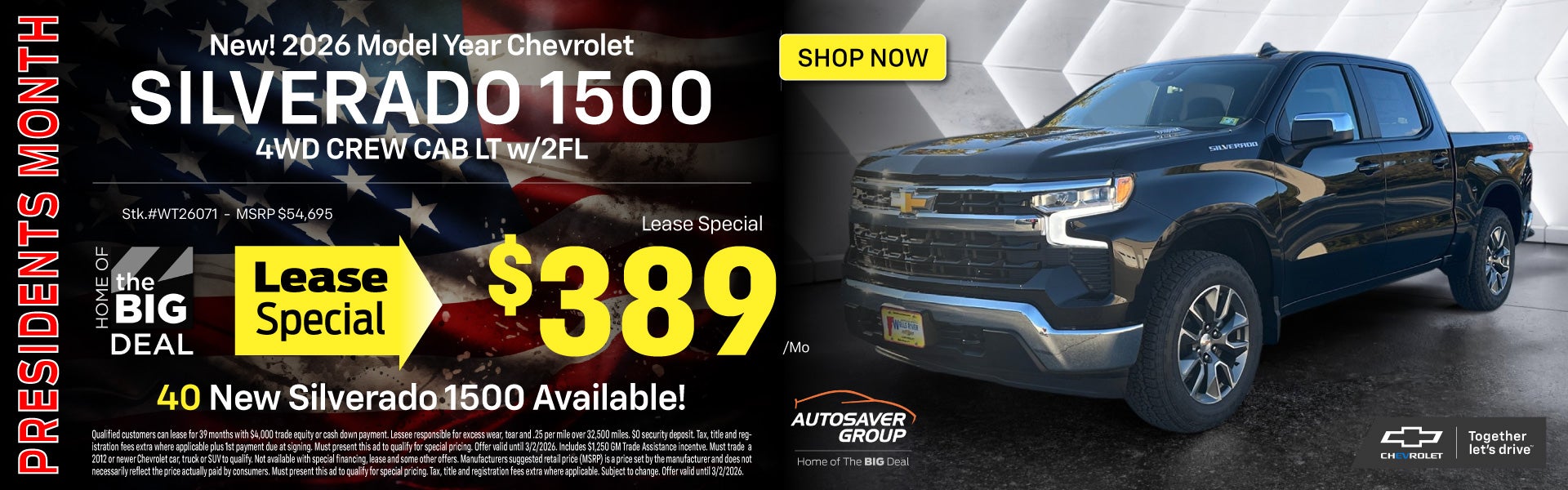 SHOP NEW CHEVROLET DEALS NEAR WELLS RIVER, VT