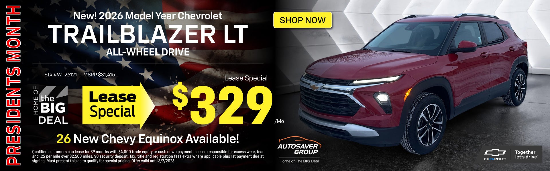 SHOP NEW CHEVROLET DEALS NEAR WELLS RIVER, VT
