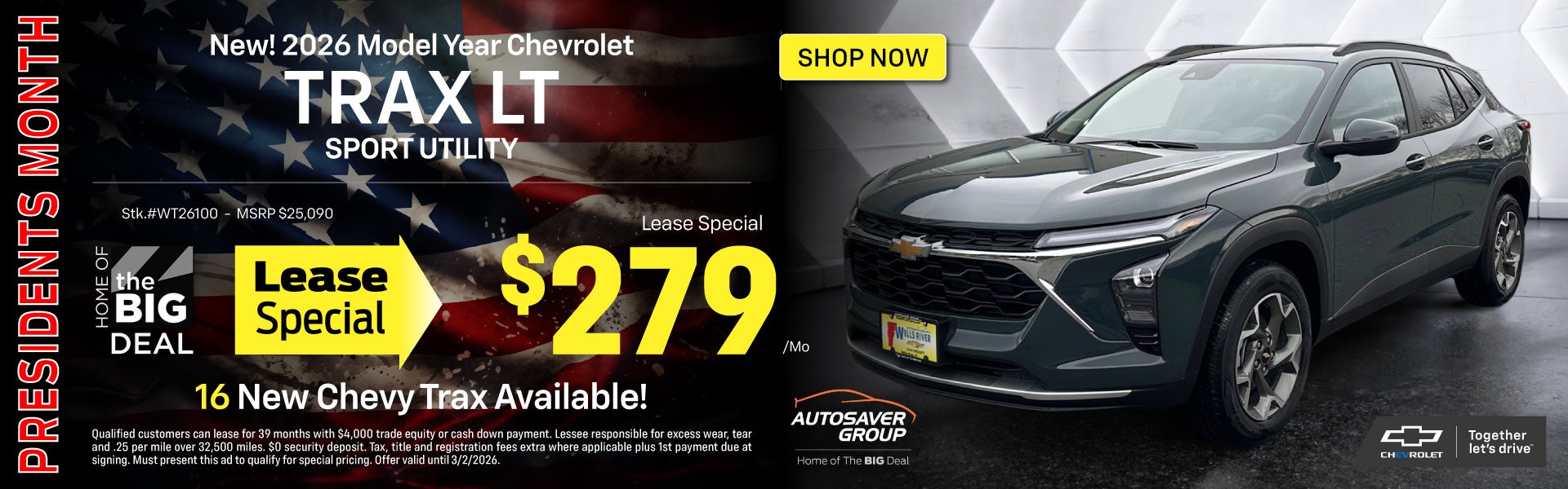 SHOP NEW CHEVROLET DEALS NEAR WELLS RIVER, VT