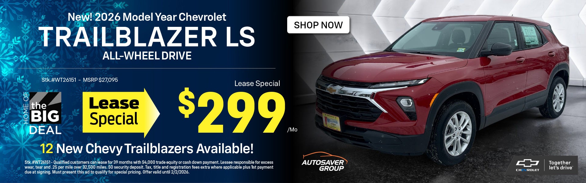 SHOP NEW CHEVROLET NEAR WELLS RIVER, VT