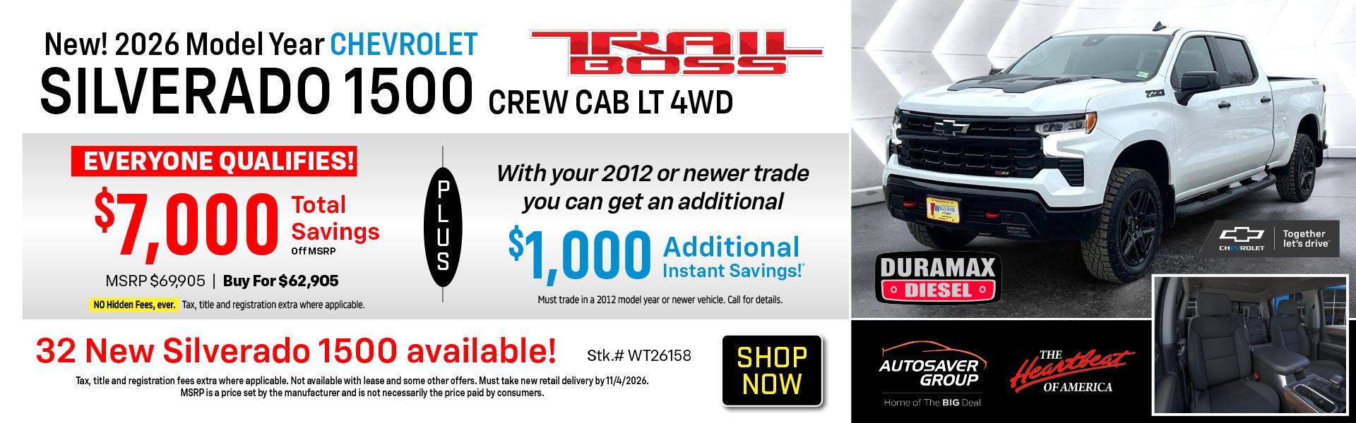 SHOP NEW CHEVROLET DEALS NEAR WELLS RIVER, VT